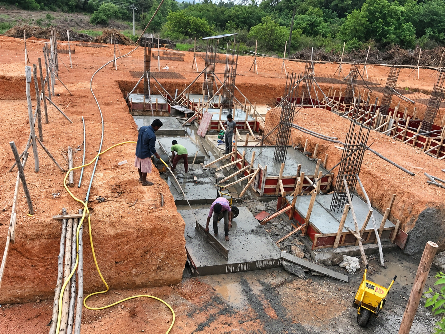 Foundation Excavation and Footings Work